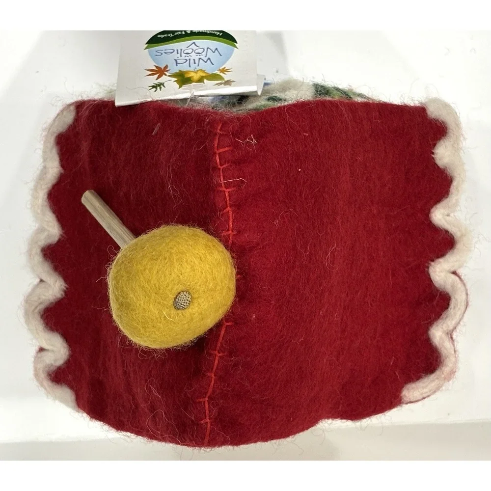 Wild Woolies Felt Birdhouse Heidi Chalet Fair Trade Handmade Wool Nepal New